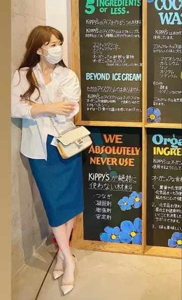 [ 키미지마 토와코 씨 애용 ] Seventen 옥스 셔츠 M 화이트