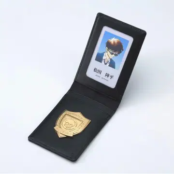 명탐정 코난 마츠다 진페이 경찰학교조 천연 가죽 패스 케이스