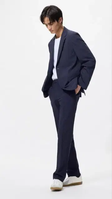 감동 자켓 감동 팬츠 셋업 2팬츠 세트 네이비