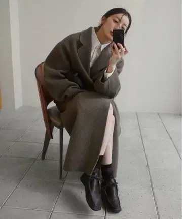 [ 미사용 새상품 ] Leather Moccasin Shoes