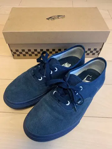 VANS 반스 오센틱 네이비 스웨이드 25.0cm