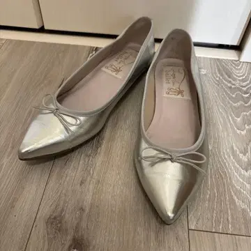 Lana Lea 발레 펌프스 은색 밸리 슈즈