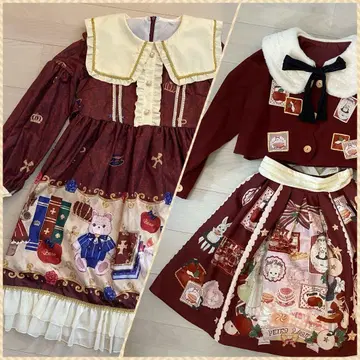 로리 의류 2점 세트 원피스 + 투피스