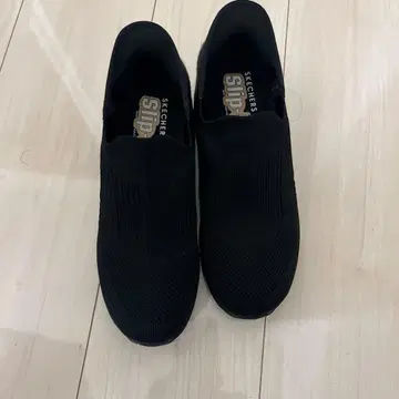 SKECHERS 슬립인즈 우노 블랙 통굽 23cm