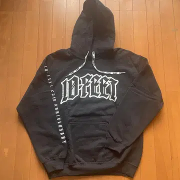 10-FEET 25주년 기념 블랙 후디 후드티