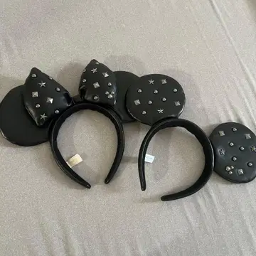 미키 미니 가죽 머리띠