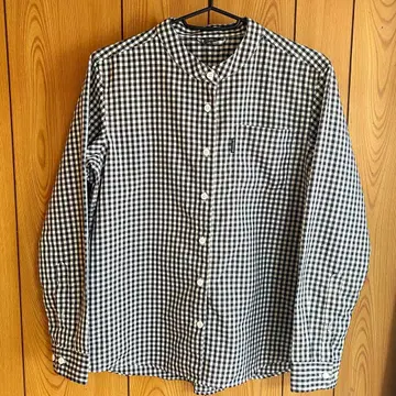 새상품급 montbell 긴팔 깅엄 체크