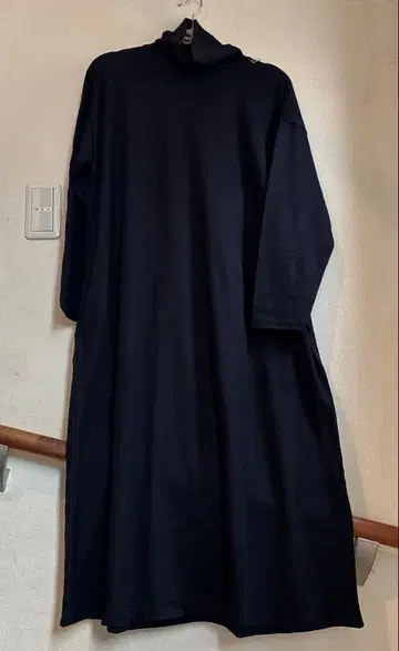 나카가와 마사시치 상점 울 터틀 와이드 원피스 네이비