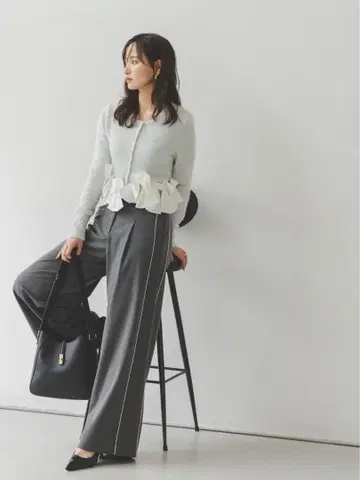 SNIDEL 택 라인 팬츠