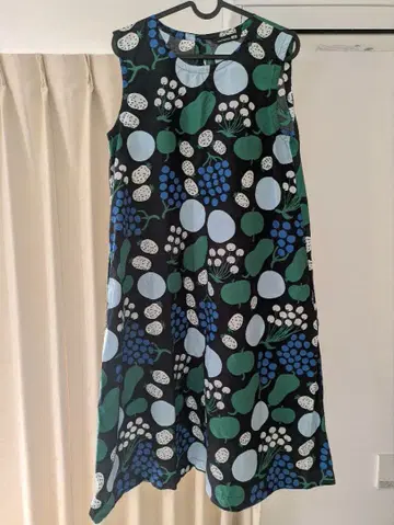 마리메꼬 유니클로 콜라보 슬리브리스 원피스 marimekko