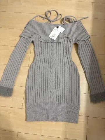 EATME 샤기 니트 원피스