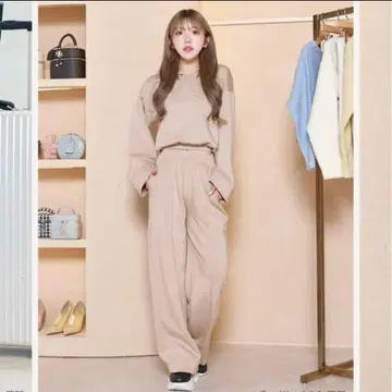 다리치 맨투맨 롱 셋업