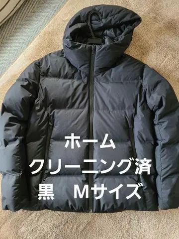 심리스 다운 후드티 (3D 컷) M 블랙