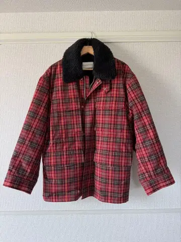 GU 체크 보아 블루종 beautiful people L