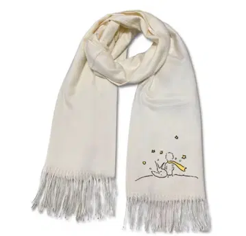 라스트 1 별의 왕자 캐시미어 머플러 화이트 미사용 새상품