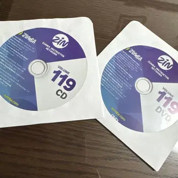 Zumba 119 Zin119 CD & DVD 세트 최신 버전