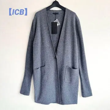 [새상품급 ICB] 니트 롱 가디건 니트 코트 울 S 사이즈