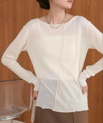 Bab 블록 절개 티셔츠