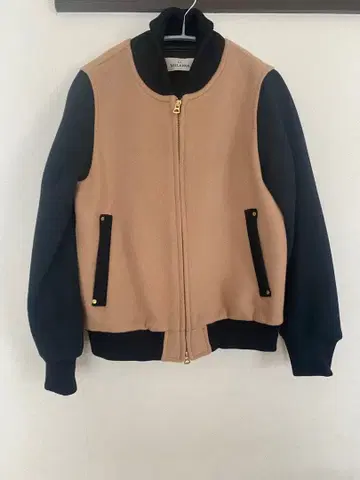 Le MELANGE 블루종 베이지 블랙