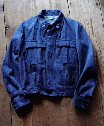 이탈리아 군 데님 자켓 빈티지 데드스탁