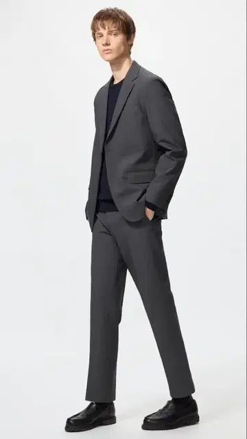 감동 자켓 감동 팬츠 셋업 2팬츠 세트 다크 그레이