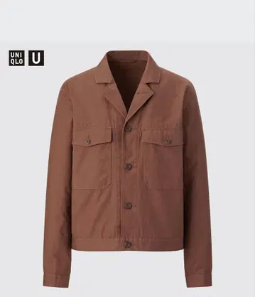 유니클로 U 숏 자켓 36 BROWN