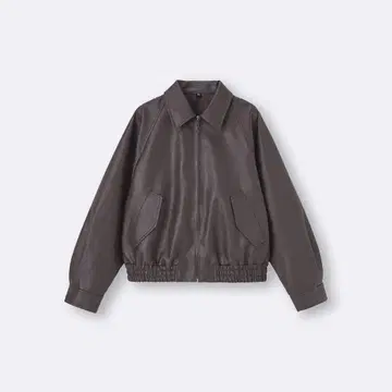 GU 브라운 가죽 자켓 M 사이즈