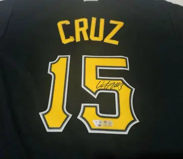 MLB 파이리츠 오닐 크루즈 친필 사인 홈 유니폼