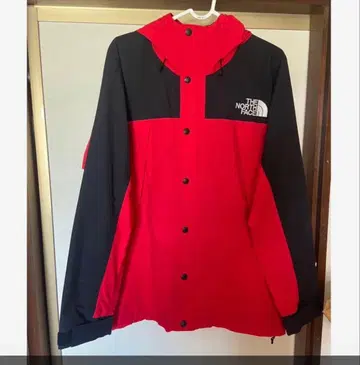 THE NORTH FACE 마운틴 후드티 레드/블랙