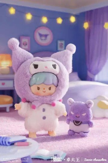 zzoton Sanrio 산리오 쿠로미 봉제 인형 타쿠다이왕 모린타