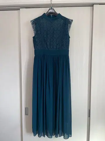 RireFete 다크 틸 레이스 드레스