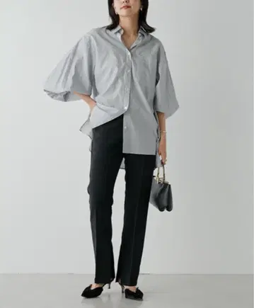 개럴개런트 저지 슬릿 슬림 팬츠