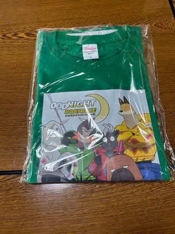 ODD NIGHT BOATRACE 그린 티셔츠 L 사이즈 반팔