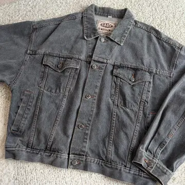 SPINNS 구제 의류 그레이 데님 자켓