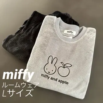 새상품 miffy 미피 포근포근 복슬복슬 룸웨어 상하의 그레이