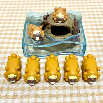 포켓몬 포켓몬 느긋한 타임 비버 피규어 강가에서 휴식