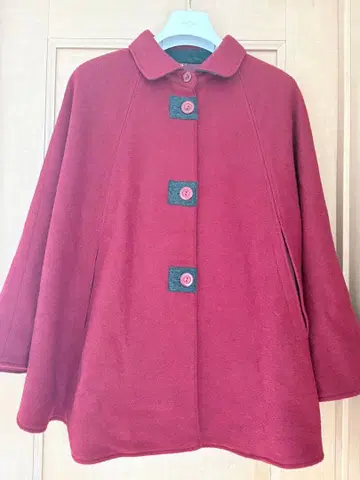 Used 구제 의류 나카메구로 빈티지 버건디 판초