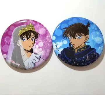 명탐정 코난 셔플 로맨스 캔뱃지 남도일(쿠도 신이치) 유미란(모리 란)