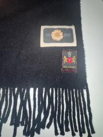 핑크하우스 머플러 카네코 이사오 캐시미어 이탈리아제 카네코 이사오