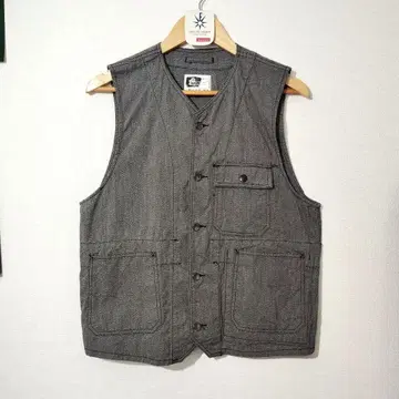 Engineered Garments 샴브레이 베스트 미국제