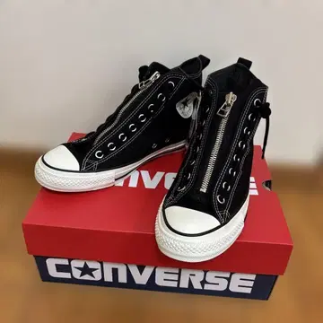 CONVERSE 지퍼 달린 하이컷 스니커즈 블랙