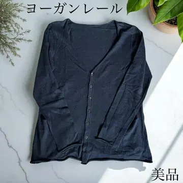 새상품급 요건 레일 코튼 캐시미어 가디건 M 사이즈 네이비