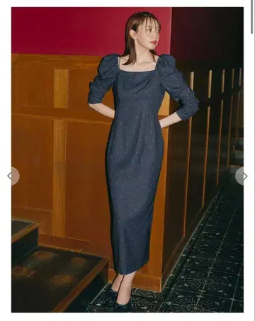 COCODEAL 코코딜 스퀘어넥 프린트 원피스