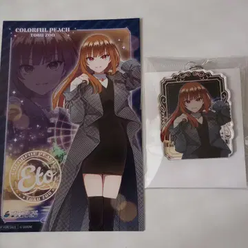 컬러풀 피치 토부 동물 공원 엽서 아크릴 키링 에토