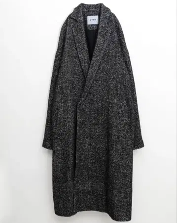 CTHY 럭셔리 머티리얼 체스터 코트 트위드