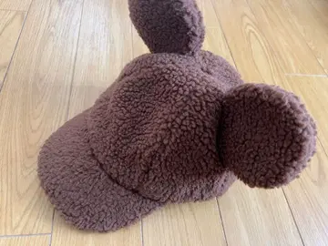 디즈니 미키 귀 달린 브라운 캡