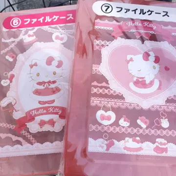 헬로키티 클리어 파일 세트 아타리 복권