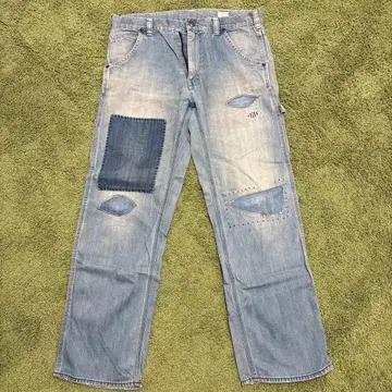 BLUE BLUE 패치워크 리메이크 데님 팬츠