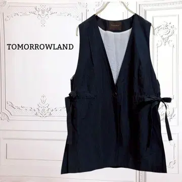 [ 투모로우랜드 ] 베스트 겉옷 [ S ] 네이비/네이비 오피스 캐주얼