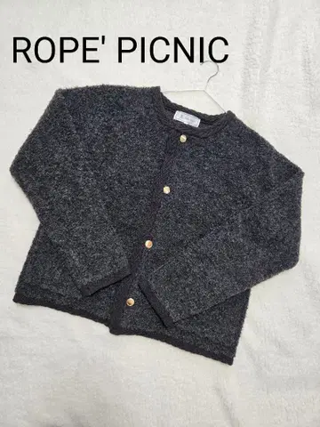 ROPE' PICNIC 골드 버튼 루프 편직 니트 가디건 로페피크닉
